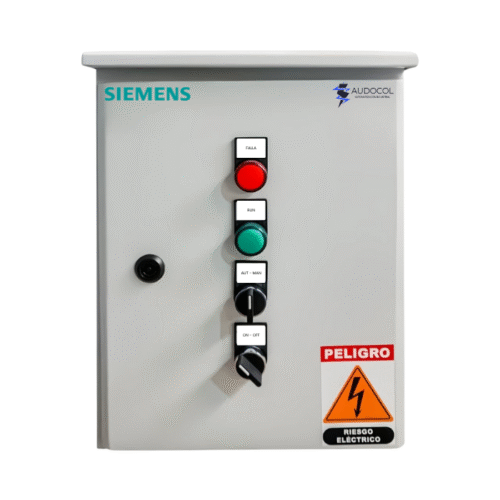 Tablero Siemens Arranque Directo | Equipo de presión | Una bomba | 0.5 Hp | 110 Vac | Monofásico | AUD1B0.51DPM
