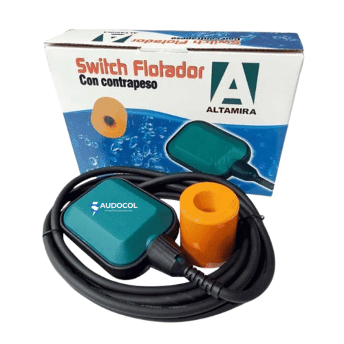 Flotador Altamira | Switchnivel | 110/220 Vac | Monofásica | 16 Amp | C/contr. | CABLE 10 MTS | IP68 | FLOTADOR-ALT10