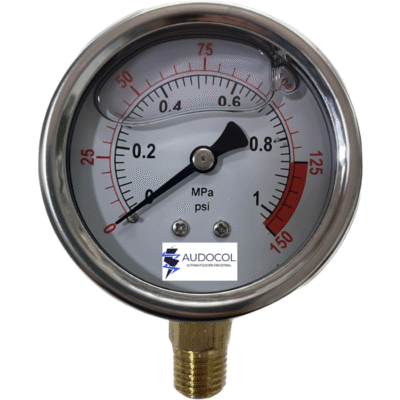 Manómetro Norris | Conexión Lateral 1/4″ | 0-150 PSI | Caratula 2.5″ | Acero Inoxidable | NRM0150L