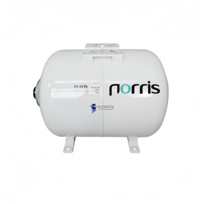 Tanque hidroacumulador Norris | 50 Litros | Membrana | Horizontal | Conexión G”1 | 150 PSI | NRT50H-M