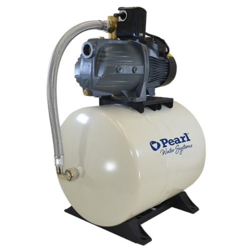 AQUAPRES JCP Sistema Hidroflo Pearl | Tanque Diafragma Horizontal 100 Litros | Electrobombas JCP 0.5 HP Hierro | JCP 05A16S