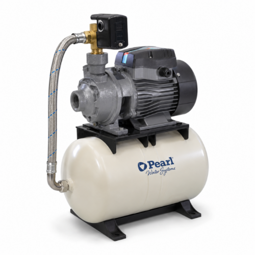 AQUAPRES PEP Sistema Hidroflo Pearl | Tanque Diafragma Horizontal 100 Litros | Electrobombas PEP 0.5 HP Hierro | PEP 05A16L