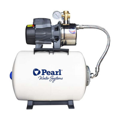 Sistema Hidroflo Pearl | Tanque Horizontal 80 Litros | Electrobombas JSP 0.5 HP Hierro | JSP 05A16S