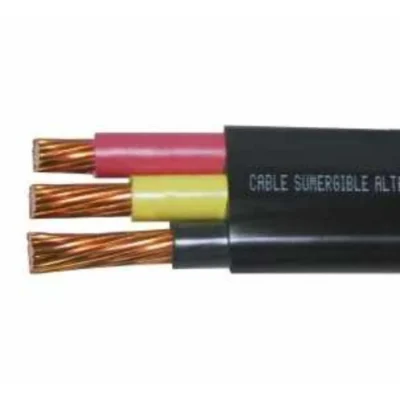 Cable Plano Sumergible Calibre 2/0 - 1000V | Para Bombas y Motores Sumergibles Industriales