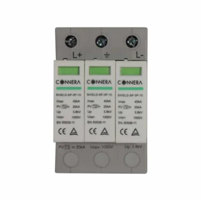 SHIELD-SP-3P-10 Supresor de Picos CONNERA Shield 3 Polos para Sistema Fotovoltaico 1000 VCD