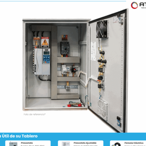 tablero_arranque_suave Tablero Inomax AST7000 Arranque Suave | Sistema de Presión | Una bomba | 5 Hp | 220 Vac | ATX1B52SSP