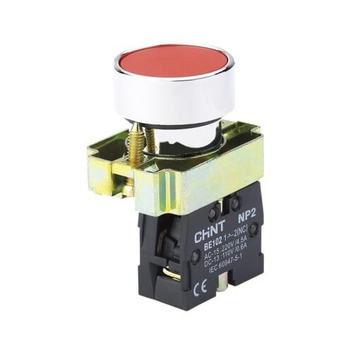 Pulsador Rasante CHINT NP2-BA42 Rojo (Parada)