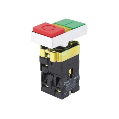 Pulsador Doble Luminoso CHINT NP2-BW8465 Marcha-Parada con Piloto